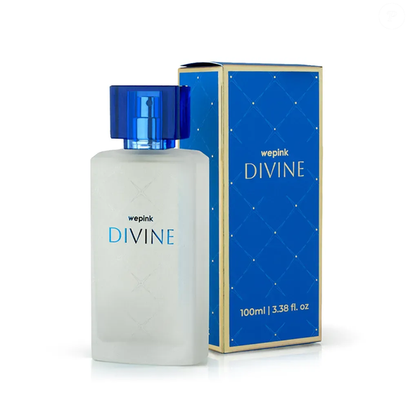 O Divine, da Wepink, é apontado como semelhante ao Light Blue, da Dolce & Gabbana, e aposta em notas cítricas, jasmim, cedro e musk para um aroma fresco e elegante
