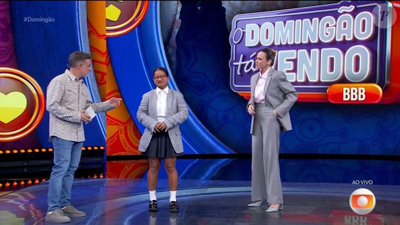 Os 'Eternos' do BBB 26 participaram do 'Domingão com Huck' no domingo (26) e participação gerou polêmica
