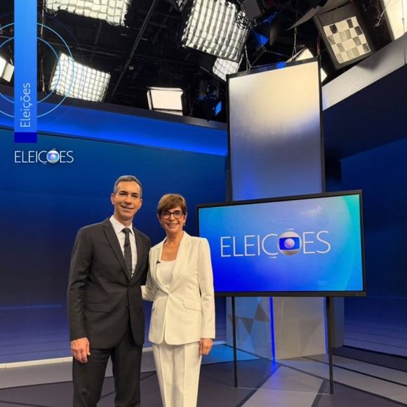 César Tralli e Renata Lo Prete comandaram o 'Fantástico' especial de apuração das eleições de 2026