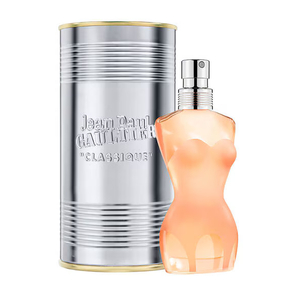 O famoso frasco em formato de busto feminino transformou Classique, da Jean Paul Gaultier, em um verdadeiro símbolo da perfumaria internacional desde seu lançamento