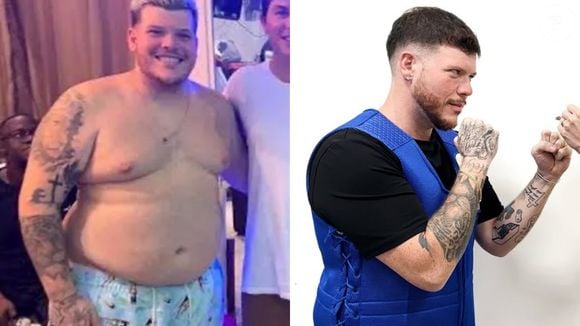 Apenas dieta e exercícios físicos foram responsáveis por fazer o cantor Ferrugem emagrecer quase 35 kg