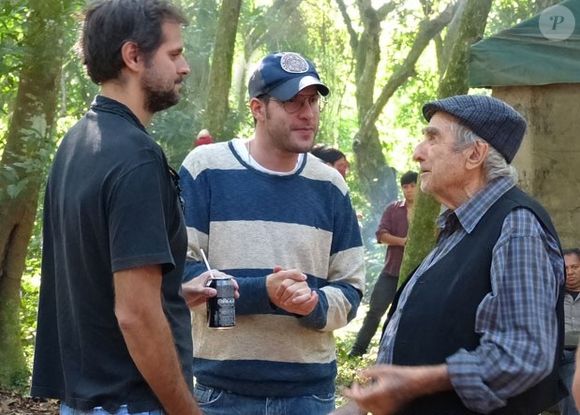Elias Gleizer nos bastidores da novela 'Flor do Caribe'
