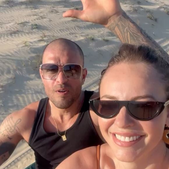 Paolla Oliveira também expôs um passeio com o namorado, Diogo Nogueira, afastando de vez qualquer burburinho de separação