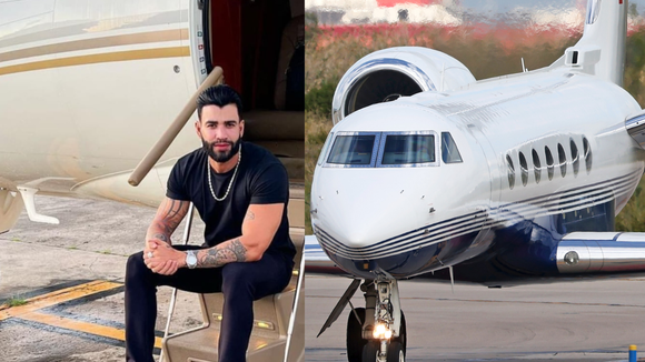 Luxuoso e avaliado em R$ 250 milhões: o impressionante avião de Gusttavo Lima tem espaço para 19 passageiros e conforto de hotel 5 estrelas