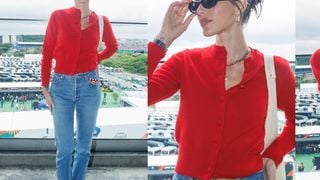 Esse look de Bruna Marquezine no GP de São Paulo é tão chique e confortável que comprova sua referência de estilo dentro e fora das telas