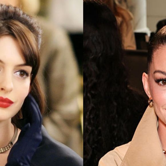 Anne Hathaway interpretou Andrea 'Andy' Sachs, a jovem jornalista que entra no universo da moda sem preparo algum. Recentemente, seu rejuvenescimento deu o que falar na web