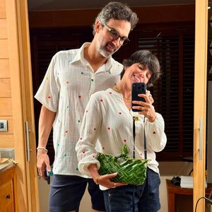 Tadeu Schmidt e Ana Cristina combinam looks em viagem após o 'BBB 26'