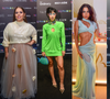 Bolsa de peixe, sapato de pelúcia e abdômen à mostra: Jade Picon, Tati Machado e mais famosas ousam com looks criativos em evento de beleza em SP