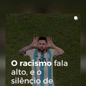 A atriz Carolina Dieckmmann explicou seu posicionamento após a polêmica por torcer pela Argentina de Lionel Messi em meio às acusações de racismo envolvendo torcedores do país
