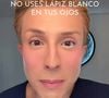 O criador de conteúdo Andrés López demonstrou em sua conta no Instagram como fica um lápis branco na linha d’água e como fica um bege