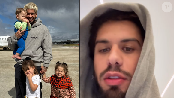 Em meio à briga judicial com Virgínia Fonseca, Zé Felipe lamenta distância dos filhos: 'Coração apertado'