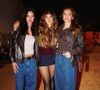 Neste sábado (31), Grazi Massafera e Sofia foram fotografadas no Festival Popload, em São Paulo