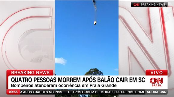 Balão cai em Praia Grande (SC) e deixa ao menos 8 mortos em 21 de junho de 2025