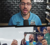 No fim da partida, Neymar provocou um torcedor mandando "beijinhos" para sua esposa