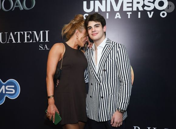 Filho caçula de Faustão, Rodrigo chegou acompanhado da bailarina e podcaster Daia de Paula em uma festa nesta quinta-feira (21)