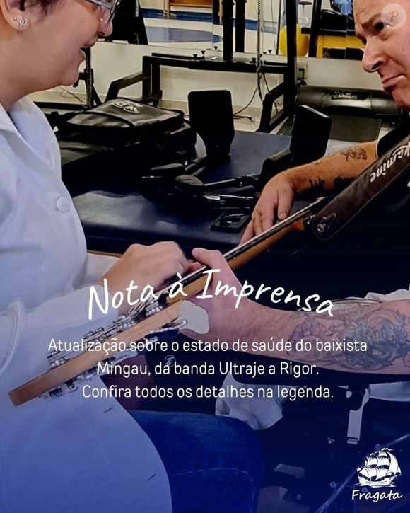 Mingau: a assessoria de imprensa do músico lançou, nesta quarta-feira (04), uma nota para atualizar os fãs sobre o estado de saúde dele
