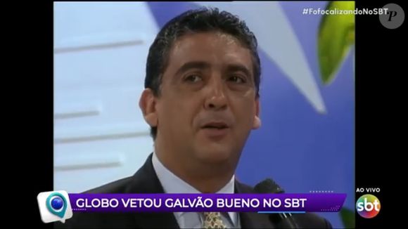 Galvão Bueno esteve no SBT e se encontrou com Silvio Santos nos anos 1990 para receber o Troféu Imprensa de Melhor Locutor Esportivo no 'Hot Hot Hot'