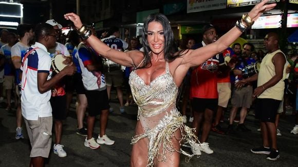 Gracyanne Barbosa define virilha sarada e lisinha em body cavado cheio de brilhos para ensaio inédito do carnaval 2026. Fotos!