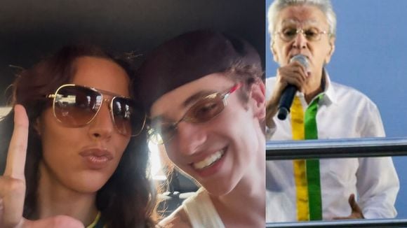 De Juliano Floss e Marina Sena a Caetano e Djavan: famosos vão em peso a ato musical pró-Lula na praia de Copacabana, no Rio. Fotos!