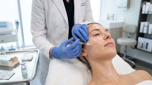 A aplicação injetável de PDRN ganhou espaço na medicina estética como um tipo de Skin Booster, com múltiplas injeções superficiais ou intradérmicas para melhorar progressivamente a qualidade, textura, elasticidade e hidratação da pele, sem o objetivo de adicionar volume ou modificar o formato do rosto