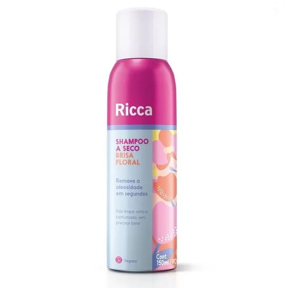 Shampoo A Seco Brisa Floral (Ricca) 150ml | R$ 28,99 - Solução prática para a rotina, shampoo a seco absorve oleosidade e elimina até 99,99% das bactérias