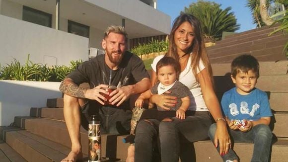 Lionel Messi tem três filhos com Antonela Roccuzzo