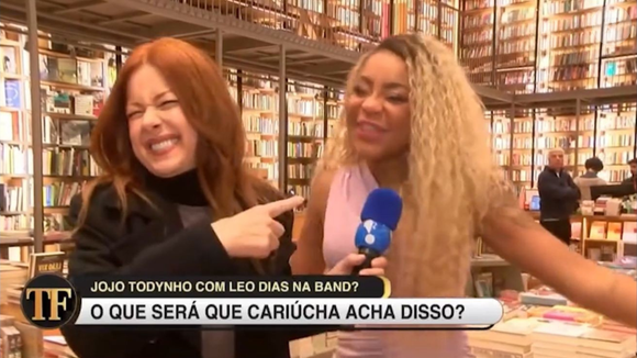 Durante entrevista ao TV Fama, Cariúcha nega ciúmes, mas dispara: 'Brava não vou ficar, mas é uma escolha dele'