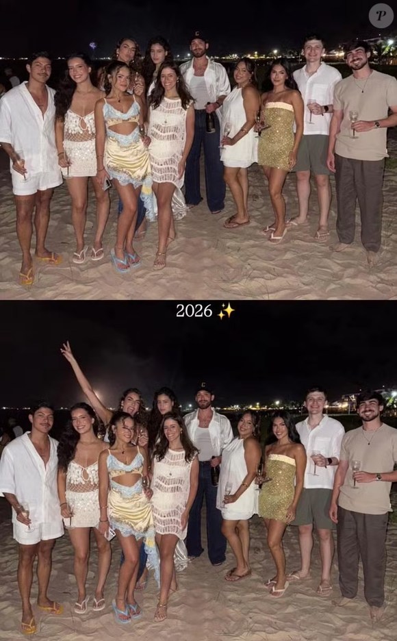 Em meio a rumores de romance, o ator João Guilherme e a modelo Luiza Perote passaram a virada do ano juntos em Maracaípe, no Pernambuco.