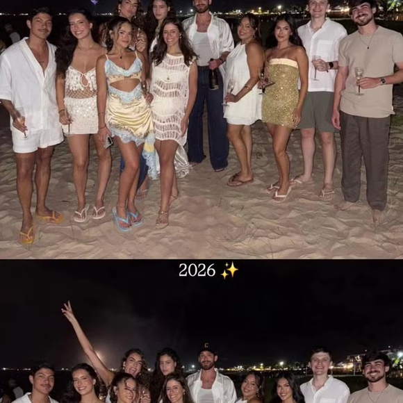 Em meio a rumores de romance, o ator João Guilherme e a modelo Luiza Perote passaram a virada do ano juntos em Maracaípe, no Pernambuco.