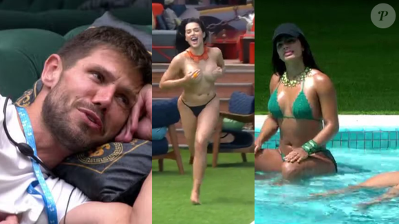 Jordana pelada no ‘BBB 26’? Sister cumpre promessa, pula de topless na piscina e provoca climão com Marciele por causa de Jonas