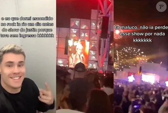 Alex na novela 'Além do Tempo', Kadu Schons assistiu de graça ao show de Justin Bieber, em 2022