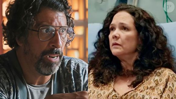 Nos próximos capítulos de 'Volta por Cima', Doralice (Tereza Seiblitz) passa mal após descobrir as tramoias de Osmar (Milhem Cortaz)