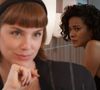 Solange (Alice Wegmann) solta quatro patadas em Maria de Fátima (Bella Campos) na novela Vale Tudo