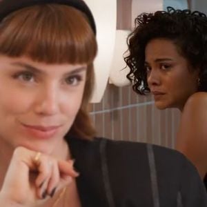 Solange (Alice Wegmann) solta quatro patadas em Maria de Fátima (Bella Campos) na novela Vale Tudo