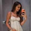 Grávida da 3ª filha com Neymar, Bruna Biancardi exibe barriga de gravidez, revela nome da bebê e apaga logo depois: 'Minha e amada'