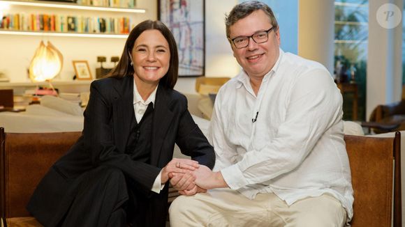 João Emanuel Carneiro e Adriana Esteves, autor de 'Mania de Você' e a intérprete de Mércia