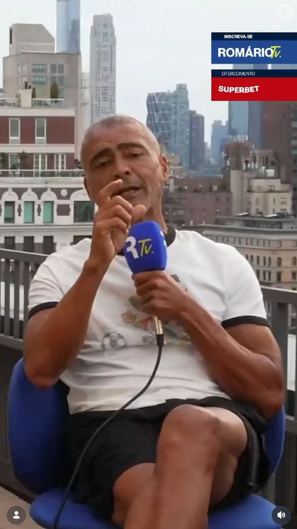 Romário afirmou que não teve a intenção de criticar Fernanda Gentil
