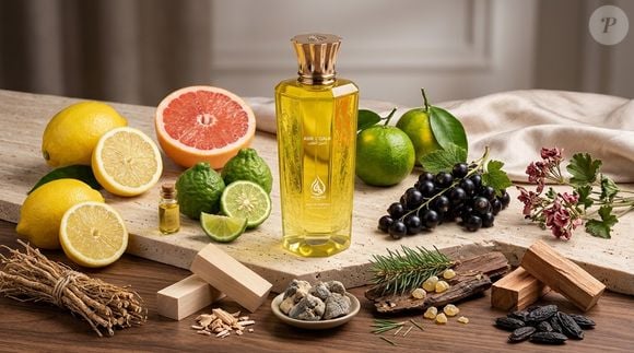 Com limão siciliano, toranja, bergamota e pimenta rosa nas notas de topo, o Asir L'Qalb ganha uma abertura cítrica que transmite uma sensação revigorante e luminosa