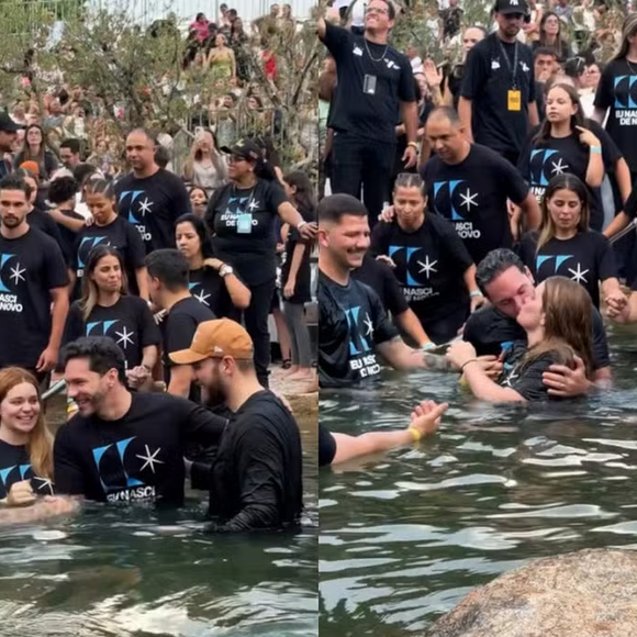 Viih Tube e Eliezer se batizaram em igreja evangélica