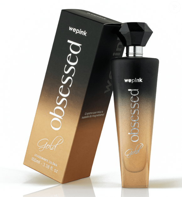 O perfume Obsessed Gold, 100mL, da We Pink.