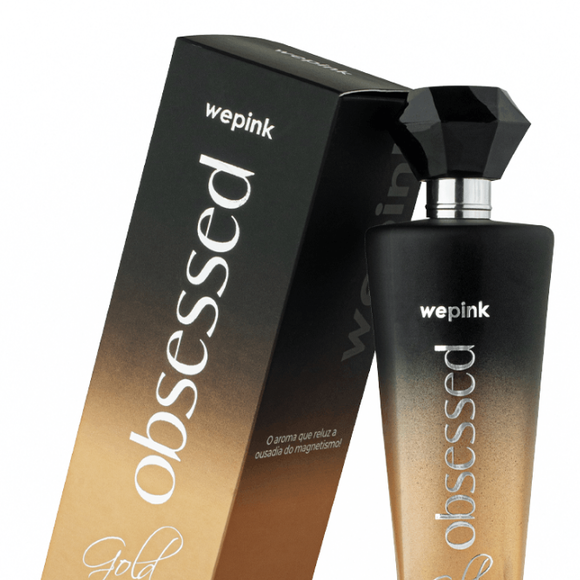 O perfume Obsessed Gold, 100mL, da We Pink.