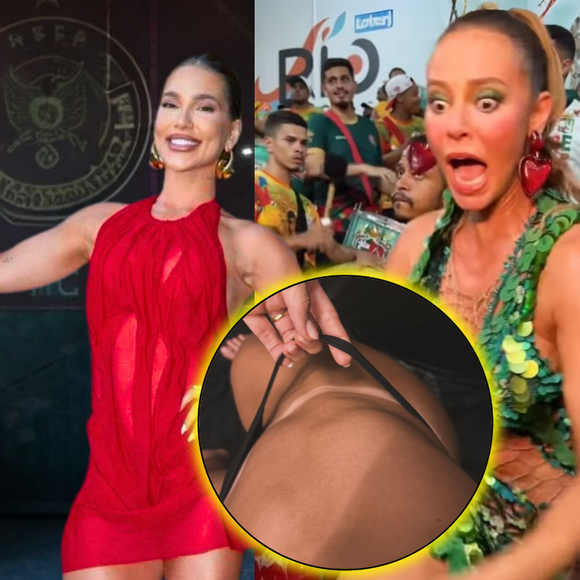 Virgínia, apontada como affair de Vini Jr, renova o bronze para receber faixa de Paolla Oliveira como rainha de bateria da Grande Rio