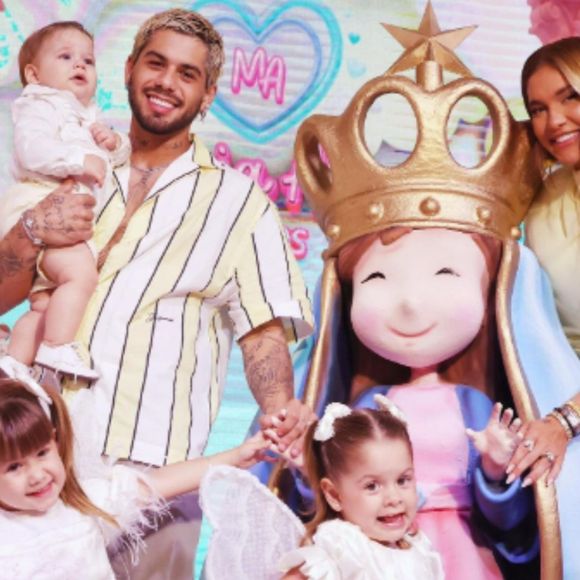 Reação inesperada de Zé Felipe ao ser filmado por Virginia Fonseca em música, durante festa da filha Maria Alice viraliza e agita web: 'Logo eles...'