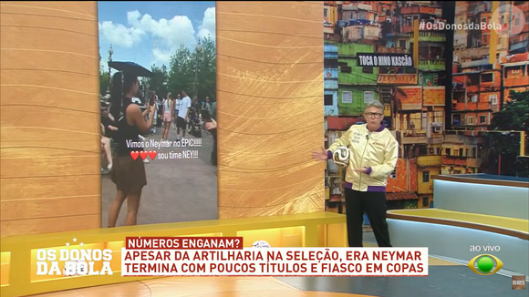 Além de ironizar o passeio na Disney, Craque Neto voltou a lembrar que Neymar atuou em apenas duas partidas da Copa do Mundo de 2026, somando 38 minutos em campo