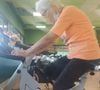 Aos 101 anos, Iñaxi Lasa não dispensa as atividades físicas, que pratica desde os 94 anos: 'No começo, eu treinava com dois personal trainers, mas agora que aprendi os exercícios, consigo fazê-los sozinha'