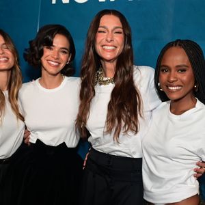 Bruna Marquezine, Luana Marquezine, Mônica Martelli e Duda Santos mostram quatro formas de transformar a camiseta branca em um look fashionista no evento da Hering