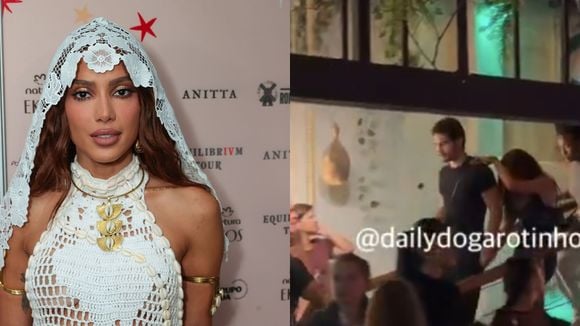 Beijo apaixonado e mãos dadas: Anitta tenta se esconder, mas flagra no Rio entrega novo affair com ator bonitão já apontado como romance de Bruna Marquezine