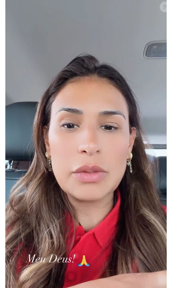 No seu vídeo, Simone Mendes se emocionou ao falar sobre a possibilidade de que poderia estar no meio da situação delicada em Dubai