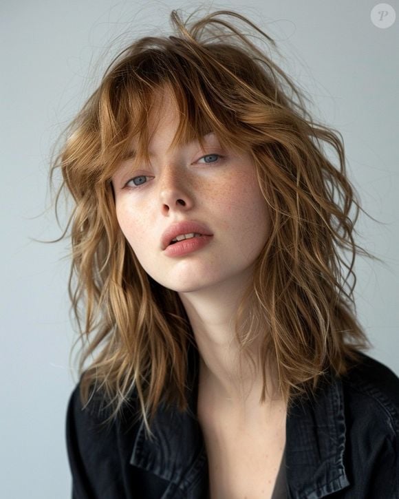 O corte shaggy se caracteriza por suas camadas curtas e bem definidas, que ajudam a valorizar a textura natural dos cabelos ondulados ou cacheados.