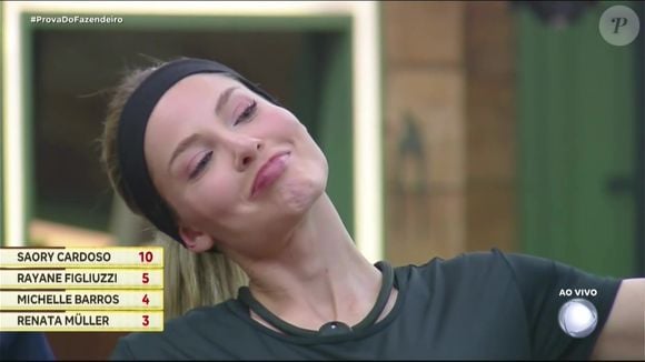 Saory Cardoso foi vetada da Prova do Fazendeiro